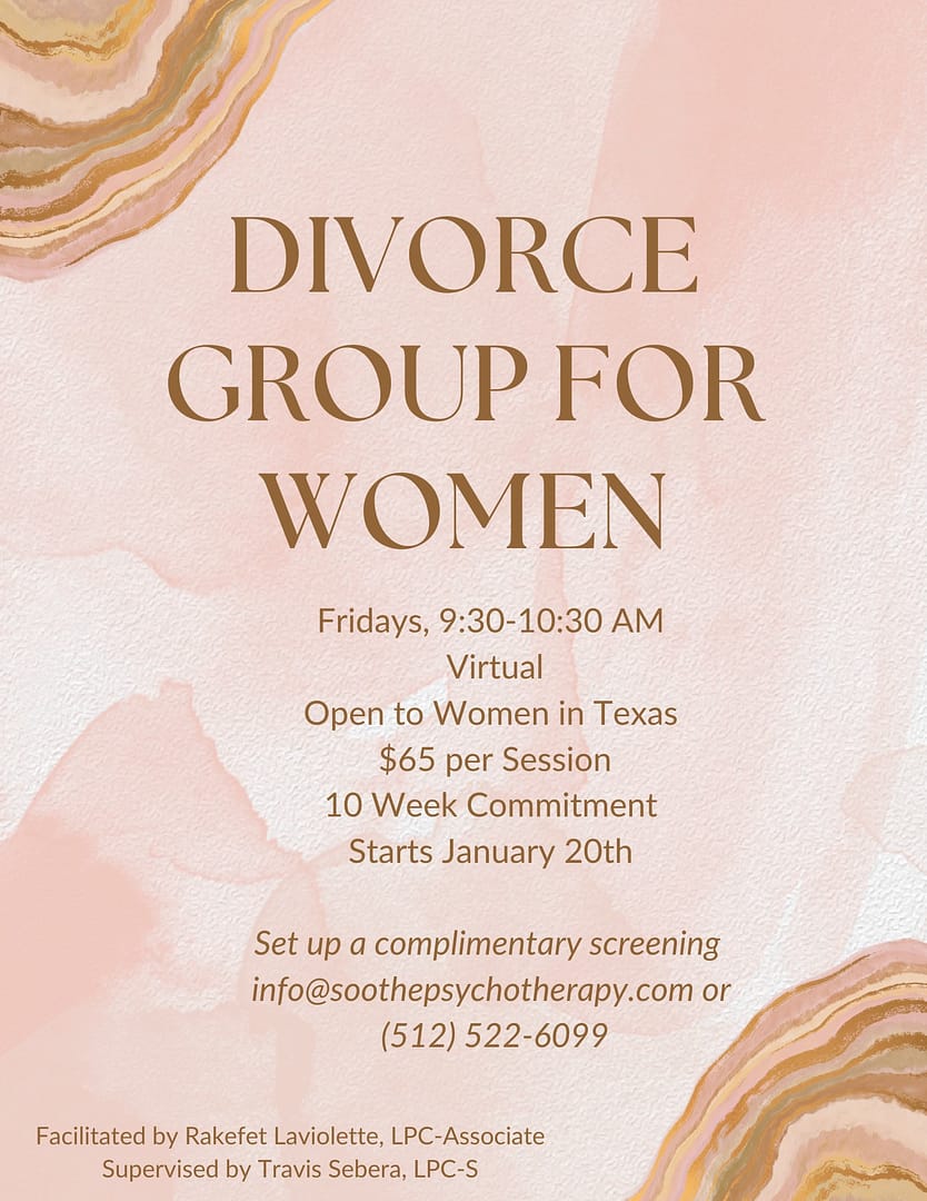 divorce group for women flyer